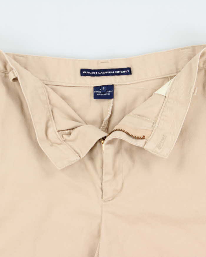 Vintage Y2K 00s Ralph Lauren Sport Women's High Waisted Chino Mini Shorts - W28