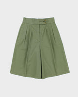 DSWT 1970s Jeans West Pleated Cotton Bermuda Shorts - W26