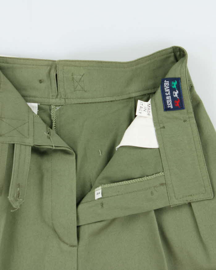 DSWT 1970s Jeans West Pleated Cotton Bermuda Shorts - W26