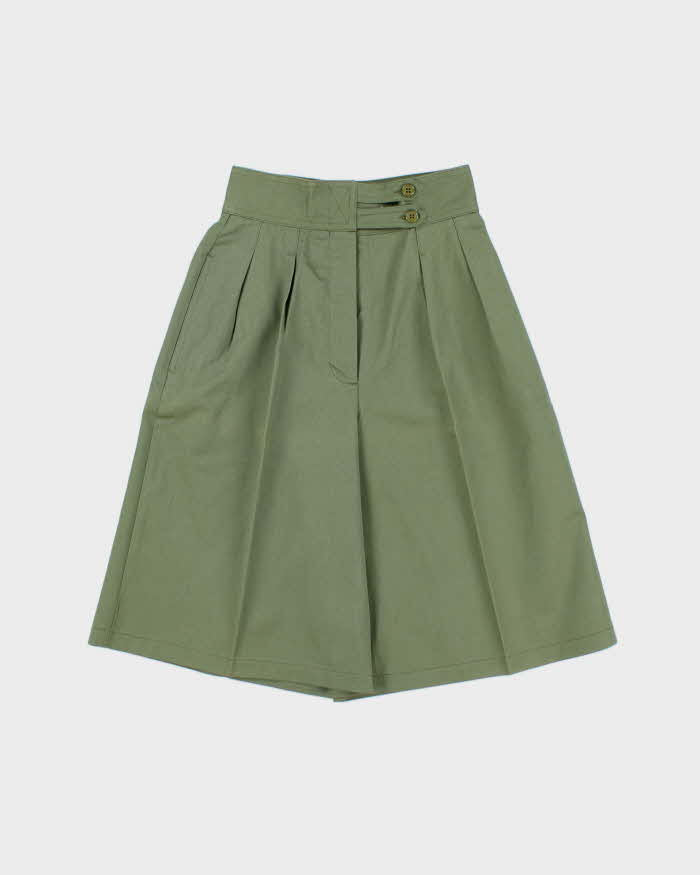 DSWT 1970s Jeans West Pleated Cotton Bermuda Shorts - W24