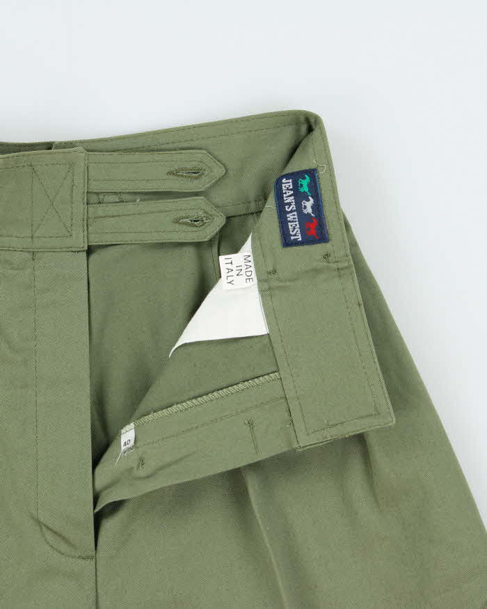 DSWT 1970s Jeans West Pleated Cotton Bermuda Shorts - W24