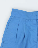 DSWT 1970s Jeans West Pleated Cotton Bermuda Shorts - W27
