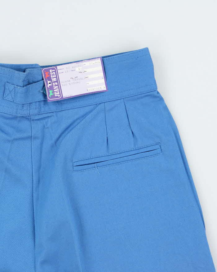 DSWT 1970s Jeans West Pleated Cotton Bermuda Shorts - W27
