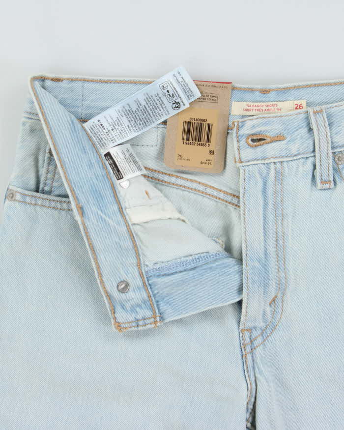 DSWT Levi's Women's '94 Baggy Light Wash Denim Shorts - W28