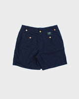 Vintage Y2K 00s Lauren Ralph Lauren LRL Women's Navy Classic Chino Bermuda Shorts - W30