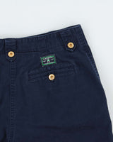 Vintage Y2K 00s Lauren Ralph Lauren LRL Women's Navy Classic Chino Bermuda Shorts - W30