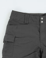 Vintage Y2K 00s The North Face Women's Khaki Grey Technical Mini Shorts - W28