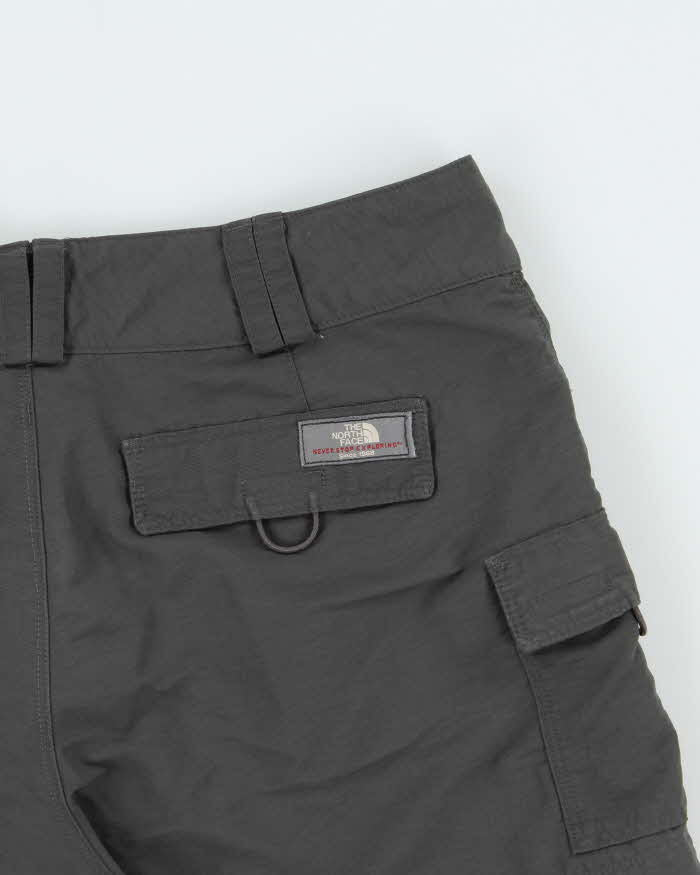 Vintage Y2K 00s The North Face Women's Khaki Grey Technical Mini Shorts - W28