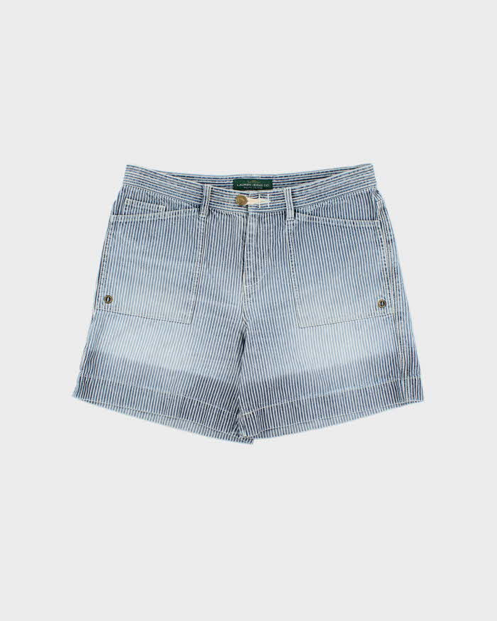 Vintage Y2K 00s Lauren Ralph Lauren LRL Women's Striped Relaxed Fit Denim Shorts - W32