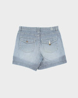Vintage Y2K 00s Lauren Ralph Lauren LRL Women's Striped Relaxed Fit Denim Shorts - W32