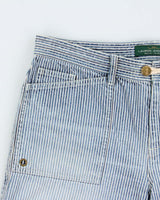 Vintage Y2K 00s Lauren Ralph Lauren LRL Women's Striped Relaxed Fit Denim Shorts - W32