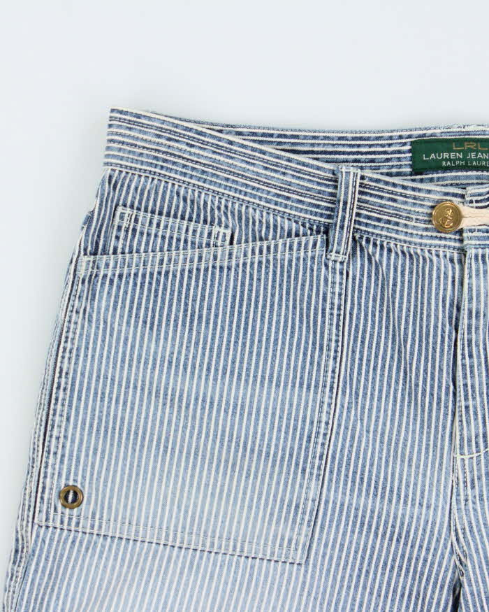 Vintage Y2K 00s Lauren Ralph Lauren LRL Women's Striped Relaxed Fit Denim Shorts - W32