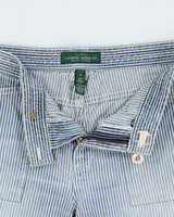 Vintage Y2K 00s Lauren Ralph Lauren LRL Women's Striped Relaxed Fit Denim Shorts - W32