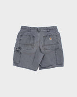 Vintage Carhartt Lavender Canvas Women's Original Fit Carpenter Shorts - W30