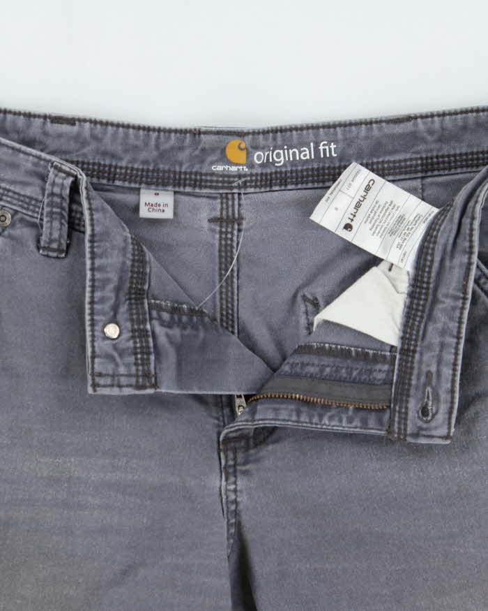 Vintage Carhartt Lavender Canvas Women's Original Fit Carpenter Shorts - W30