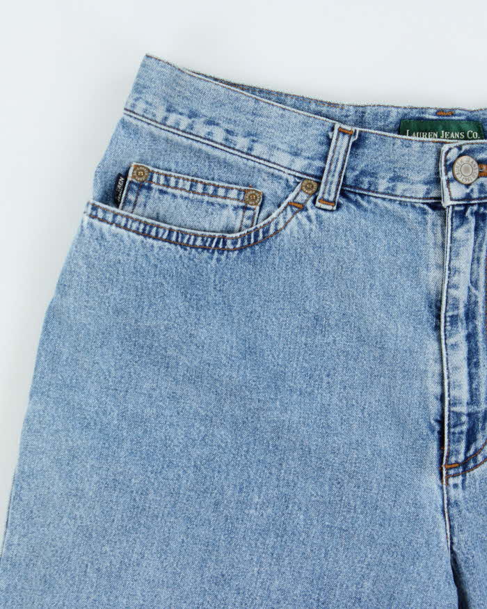 Vintage 1990s Lauren Ralph Lauren LRL High Rise Denim Bermuda Shorts - W30