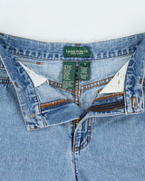 Vintage 1990s Lauren Ralph Lauren LRL High Rise Denim Bermuda Shorts - W30