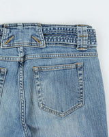 Vintage Y2K 00s Smart Set Women's Low Rise Denim Capri Shorts - W29