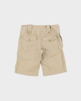 Vintage Y2K 00s Ralph Lauren Sport Women's Khaki Mid Rise Canvas Straight Leg Tactical Shorts - W28