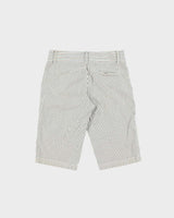 Vintage Y2K 00s Lacoste Women's Mid Rise Striped Canvas Capri Shorts - W28