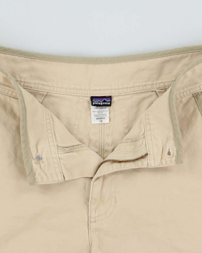 Vintage Patagonia Desert Khaki Women's Canvas Relaxed Fit Mini Shorts - W32