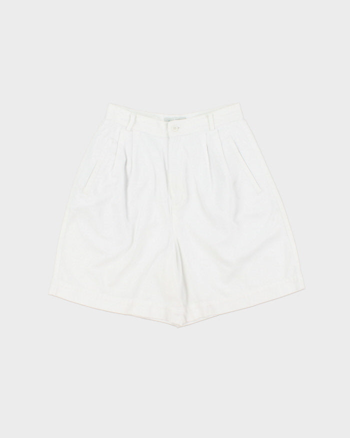 Vintage 1990s Van Heusen Women's High Waisted Double Pleated Relaxed Fit Chino Bermuda Shorts - W25