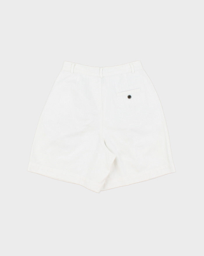 Vintage 1990s Van Heusen Women's High Waisted Double Pleated Relaxed Fit Chino Bermuda Shorts - W25
