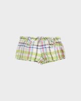 Vintage Y2K 00s Billabong Women's Plaid Patch Pocket Mini Shorts - W33