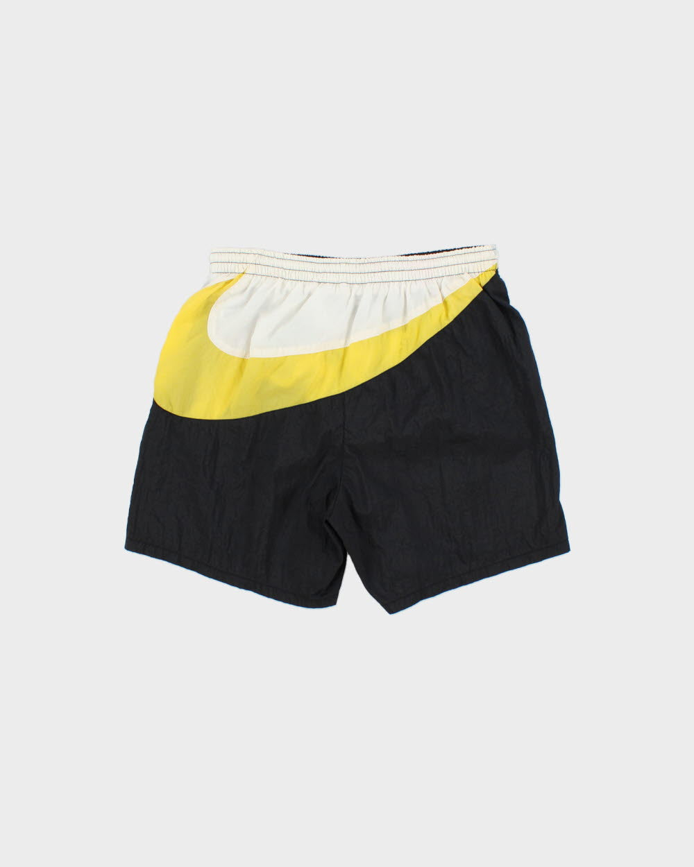 Vintage 1990s Nike Women's Big Swoosh Shell Relaxed Fit Swim Shorts - L