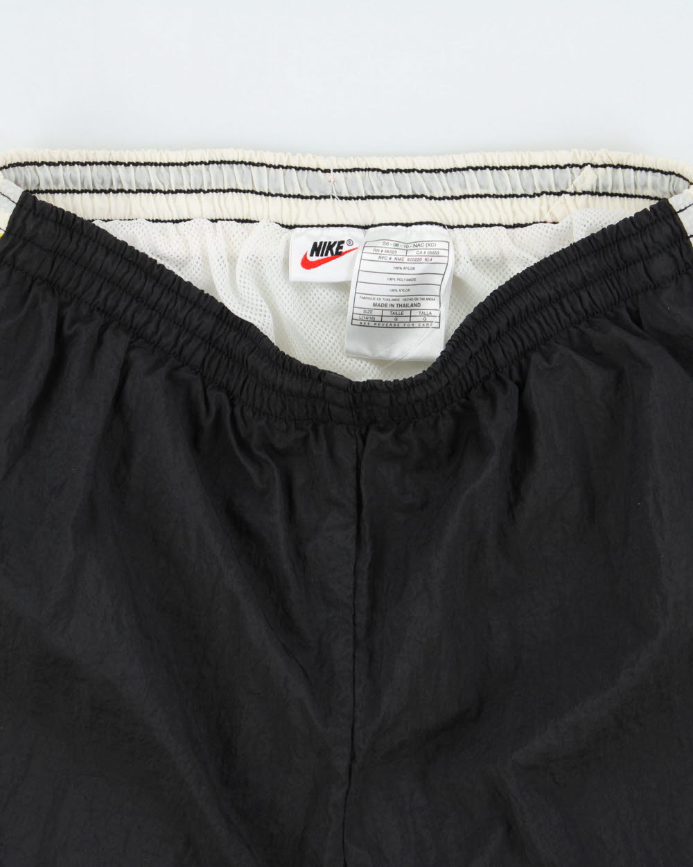 Vintage 1990s Nike Women's Big Swoosh Shell Relaxed Fit Swim Shorts - L