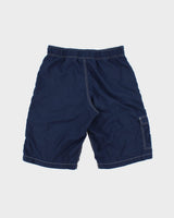 Vintage Y2K 00s Polo Ralph Lauren Women's Big Pony Contrast Stitch Soft Shell Relaxed Fit Board Shorts - W30