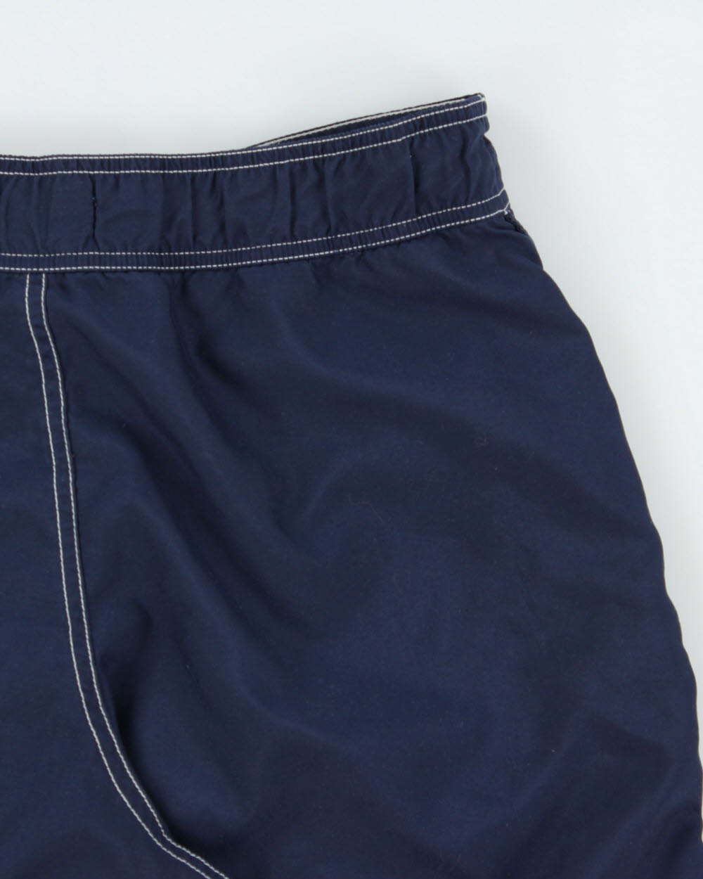 Vintage Y2K 00s Polo Ralph Lauren Women's Big Pony Contrast Stitch Soft Shell Relaxed Fit Board Shorts - W30