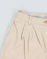Vintage 1990s Esprit Women's High Rise Double Pleated Chino Bermuda Shorts - W28