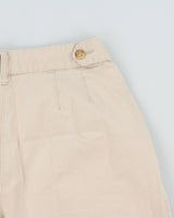 Vintage 1990s Esprit Women's High Rise Double Pleated Chino Bermuda Shorts - W28