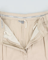 Vintage 1990s Esprit Women's High Rise Double Pleated Chino Bermuda Shorts - W28