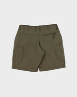 Vintage Tatonka Women's Khaki Canvas Multi-Pocket Relaxed Fit Technical Shorts - W30