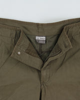 Vintage Tatonka Women's Khaki Canvas Multi-Pocket Relaxed Fit Technical Shorts - W30