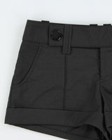 Vintage Y2K 00s Bebe Low-Rise Pinstripe Made In USA Flap Pocket Mini Shorts - W28