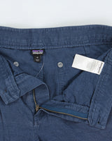 Vintage Patagonia 6" Navy Women's Mid-Rise Linen Look Double Pleated Casual Shorts - W38