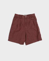 Vintage 1990s Braemar Linen Blend High Waisted Shorts - W26