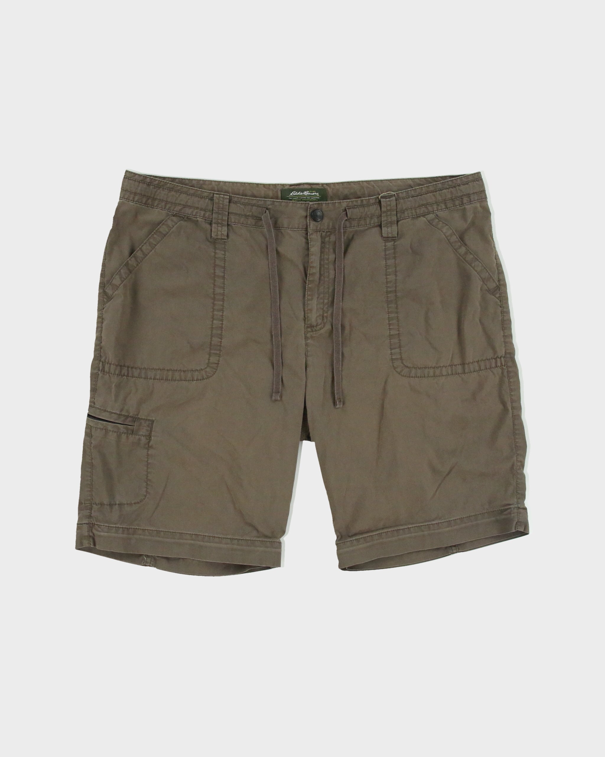 Vintage 2000s Eddie Bauer Drawstring Cargo Shorts - W37