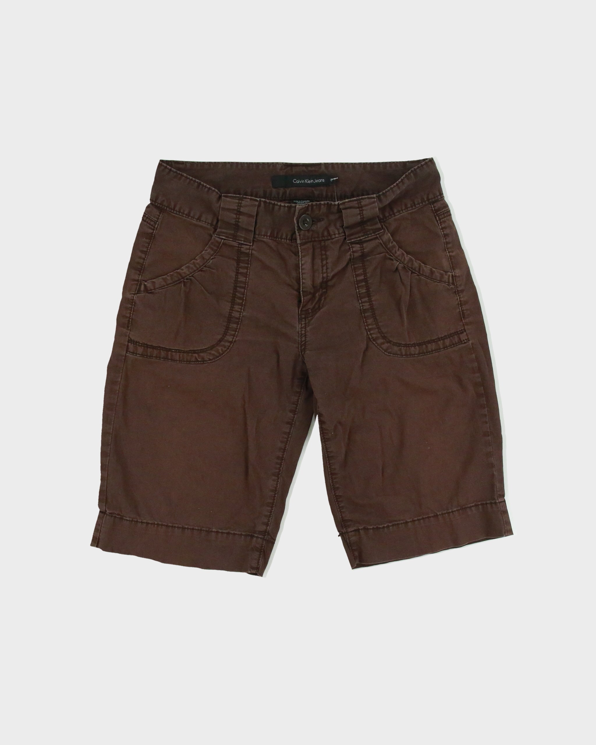 Vintage Y2K 2000s Calvin Klein Long Cargo Shorts - W30