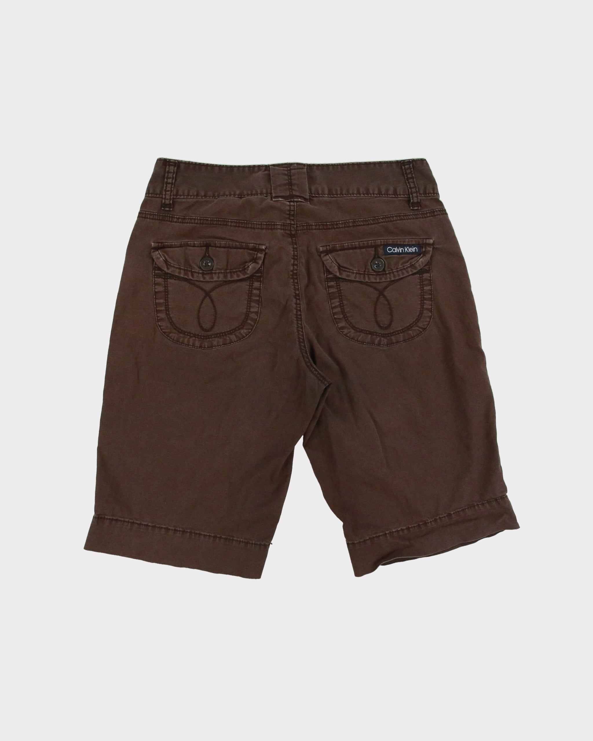 Vintage Y2K 2000s Calvin Klein Long Cargo Shorts - W30