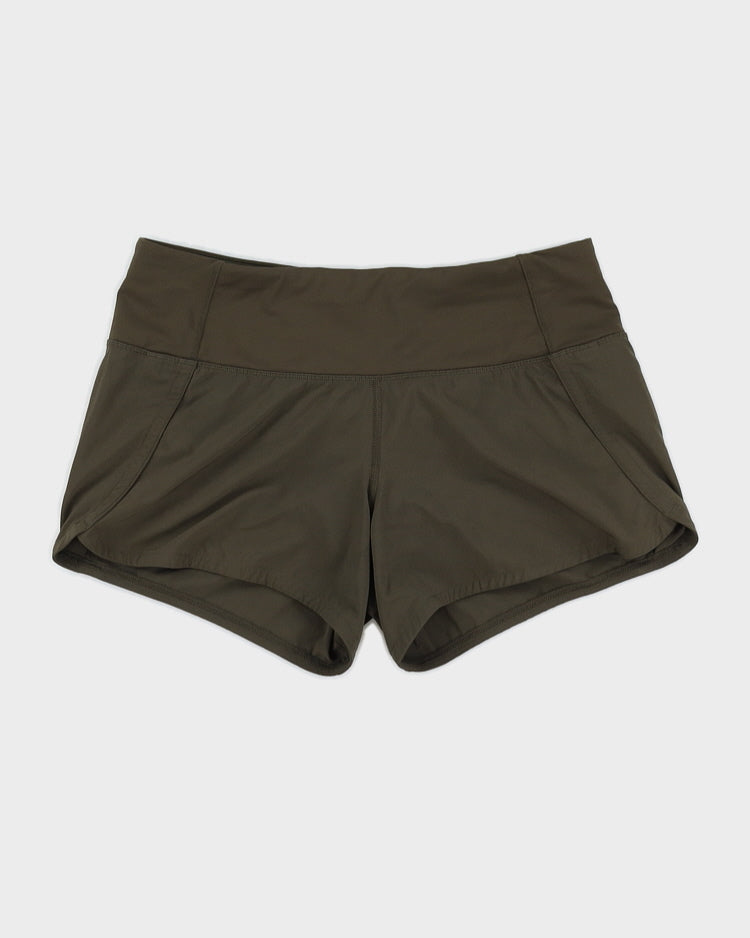 Lululemon Forest Green Active Shorts - UK 8