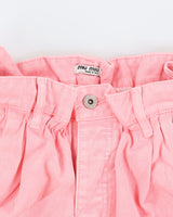 Miu Miu Pink High Waist Denim Shorts - L