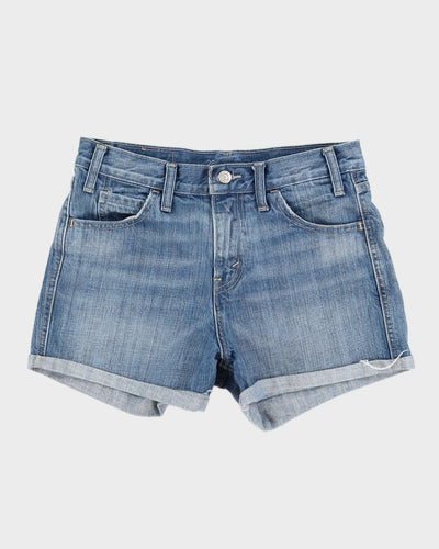 Levi's Orange Tab Blue Denim Cuffed Shorts - W26