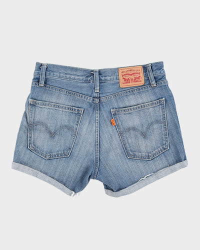 Levi's Orange Tab Blue Denim Cuffed Shorts - W26