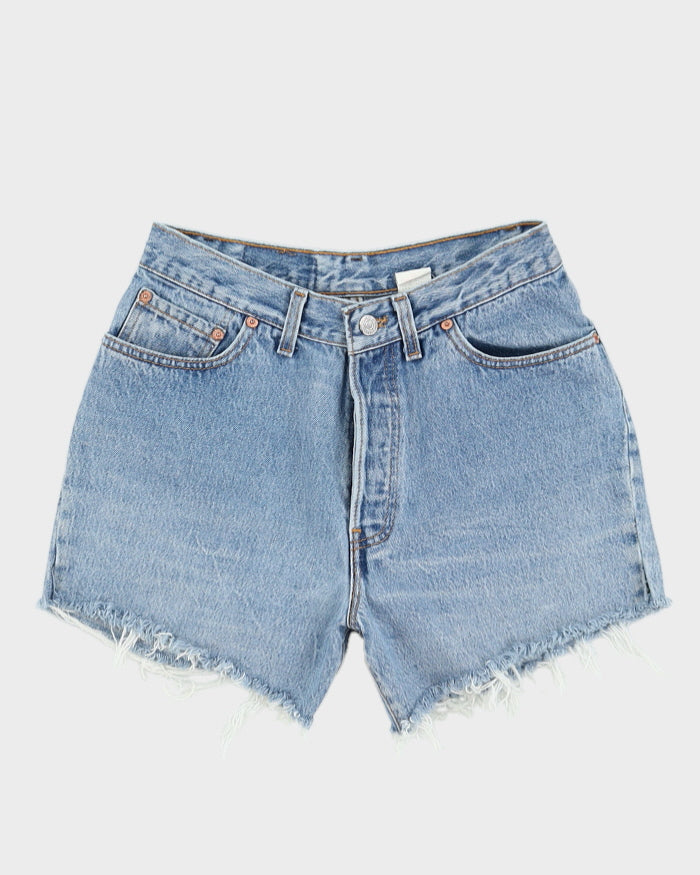 Vintage 90s Levi's Denim Shorts With Raw Hem - W28