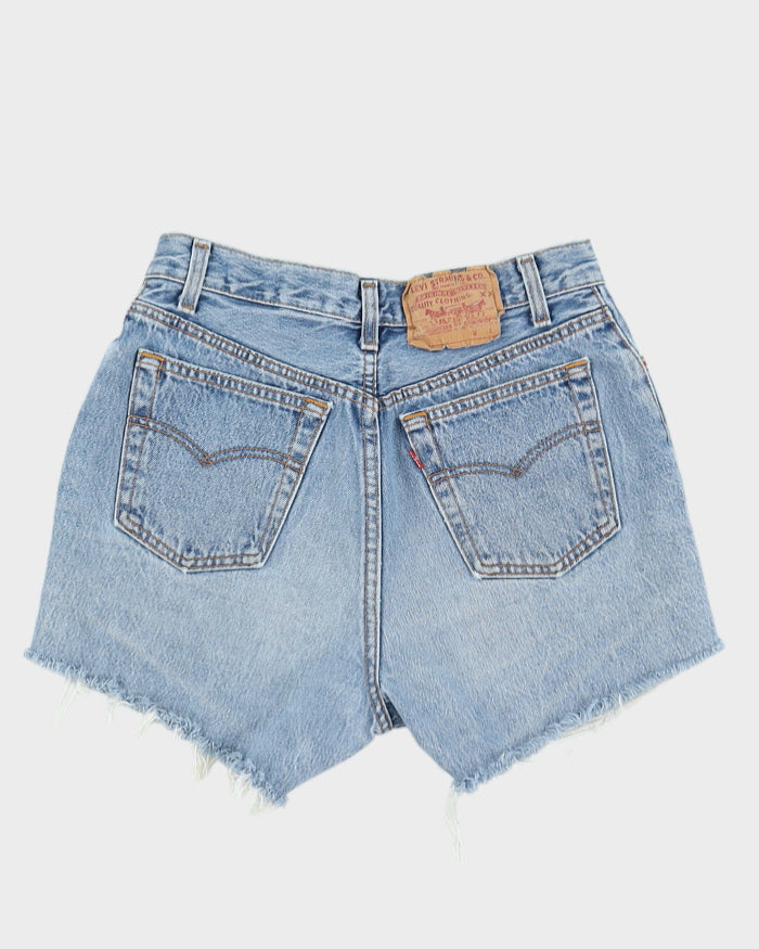 Vintage 90s Levi's Denim Shorts With Raw Hem - W28