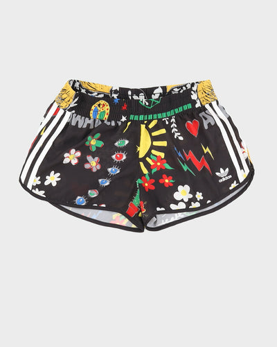 Adidas x Pharrell Williams Patterned Black Shorts - W30